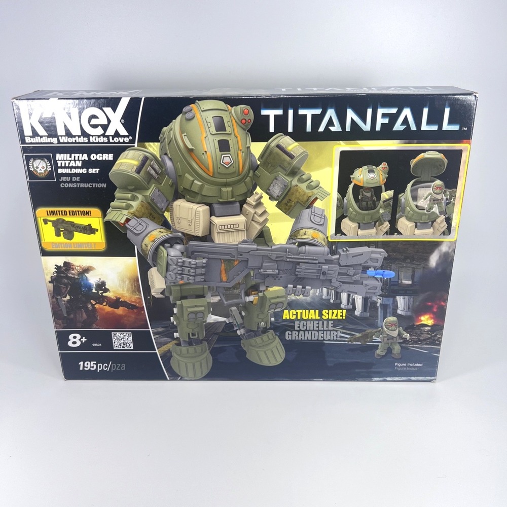 K'NEX #69504 TITANFALL MILITIA OGRE TITAN Building Set 195 PC Construction Play
